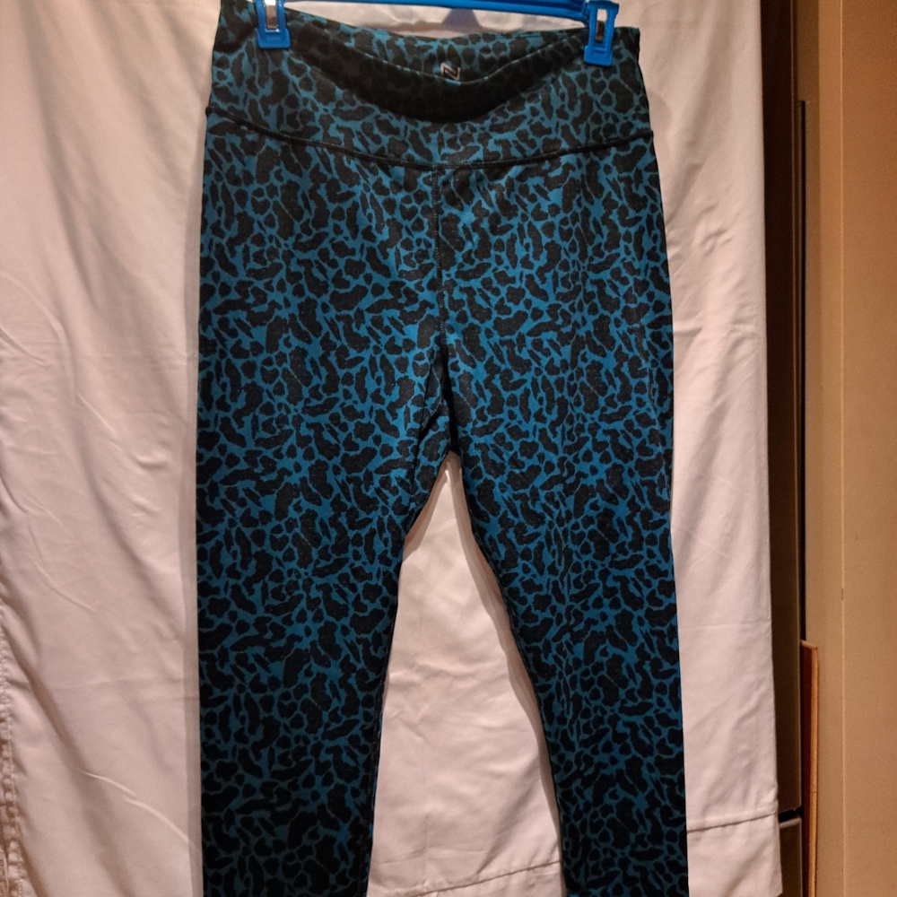 Nola Blue and Black Patterned Leggings
